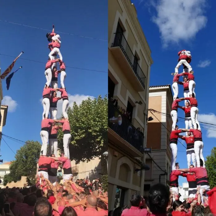 Les colles de Valls acaben la temporada amb castells de 8