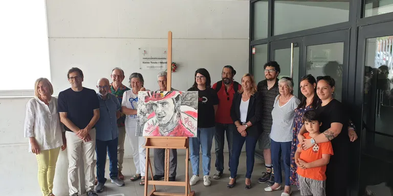Descoberta d’un quadre de Xavi Tondo al pavelló del Fornàs