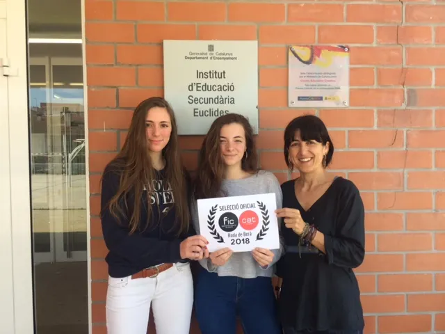Un curtmetratge de dues alumnes de l'Institut Euclides opta al Premi del Festival Internacional de Cinema en Català
