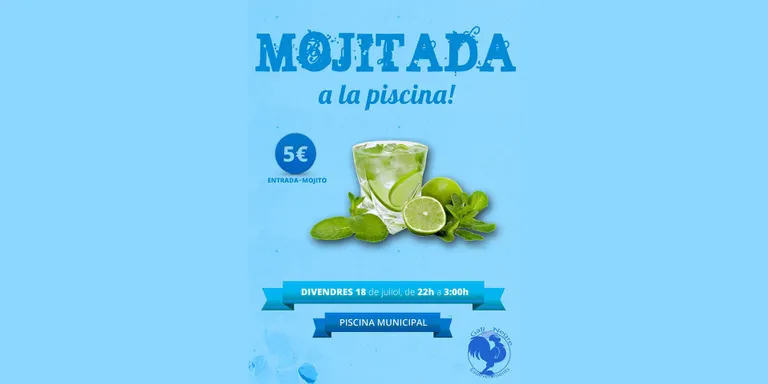 La piscina municipal de la Seu acull una 'mojitada'