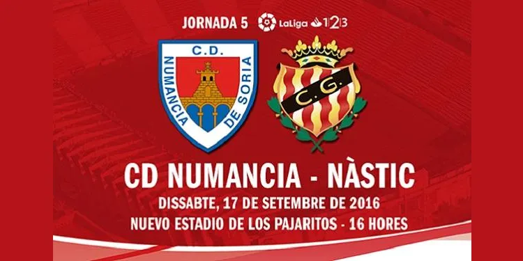 El Nàstic buscarà la primera victòria de la temporada en lliga aquest dissabte a Sòria