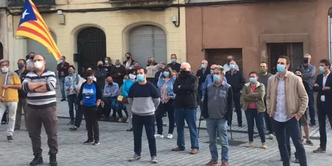 Més d'un centenar de calderins rebutgen la inhabilitació de Quim Torra