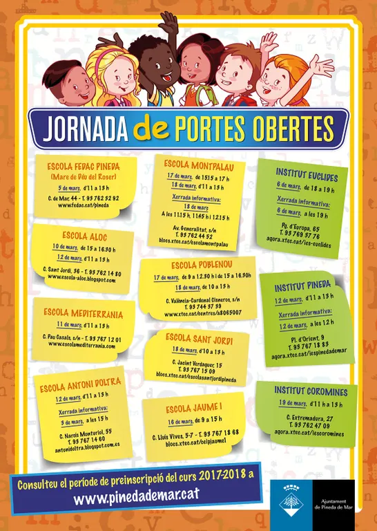 Jornades de Portes Obertes a les escoles i instituts de Pineda