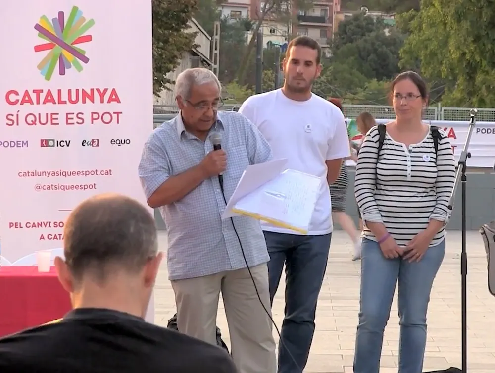 Catalunya Sí Que Es Pot ha parlat sobre racisme a la plaça de l'Estació