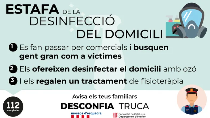 La Policia Local de Pineda ha advertit d'un nou mètode d'estafa sobretot per a gent gran