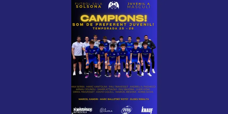 Dos campionats de lliga per als equips solsonins, aquest cap de setmana