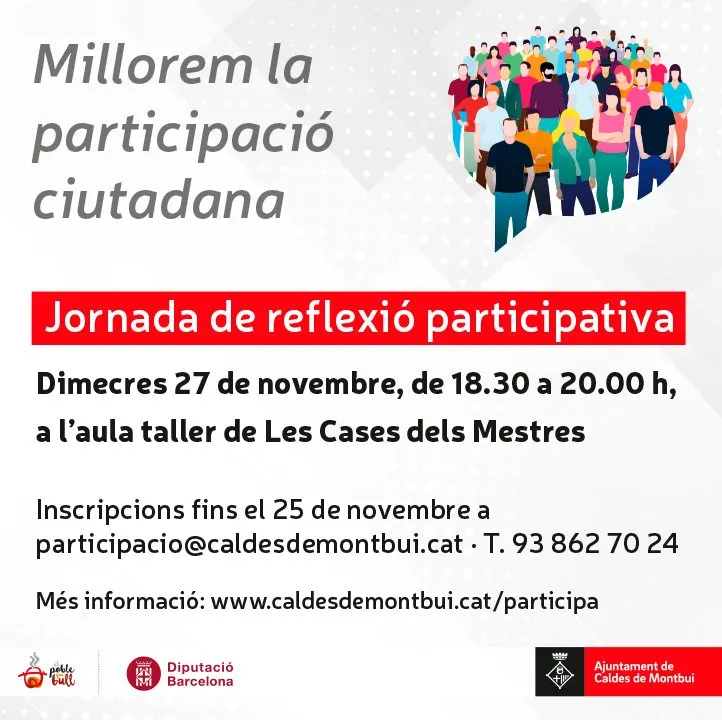 Últim dia per fer les inscripcions a la Sessió de Participació Ciutadana