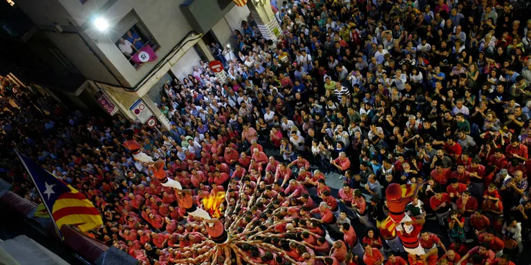 Els castells tornen un any més per la vigília de la Diada Nacional