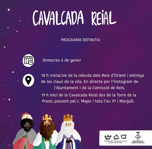 La Cavalcada de Reis pateix alguns canvis a causa de l'actual context sanitari