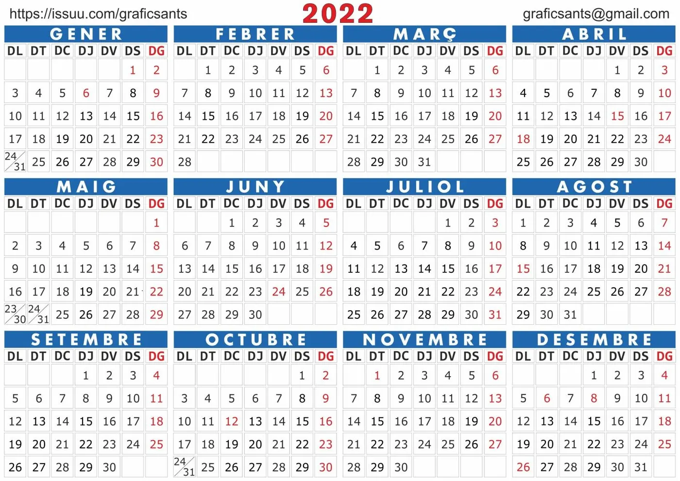 El 2 de maig i el 10 d'octubre seran els dies de festa local de 2022