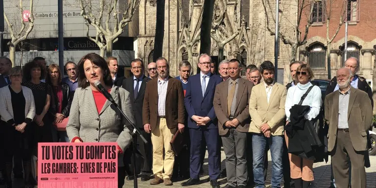 Els calderins que han entrat a la Cambra de Comerç de Barcelona amb la victòria electoral de la candidatura Eines de País podrien haver de deixar el càrrec