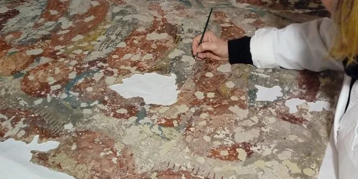 Restauren les pintures de Sant Andreu de Baltarga