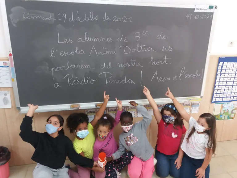 Escola Antoni Doltra: Amb el projecte 'Els Superhortolans' aprenen valors com la responsabilitat i el treball en equip