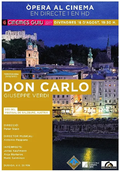 'Don Carlo' des de Salzburg, nou espectacle en directe a Cinemes Guiu