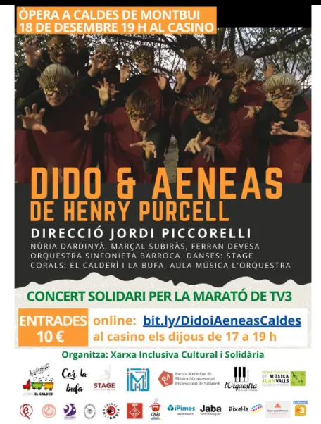El Casino acull l’òpera ‘Dido & Aeneas’ de Henry Purcell, amb intèrprets i formacions calderines