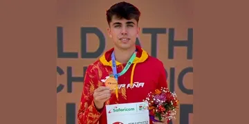 Paul McGrath es penja el bronze als 10 kms marxa del Mundial sub-20