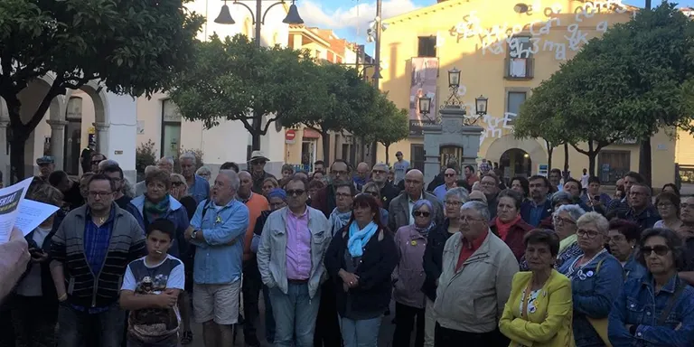 Concentració a Pineda just el dia del final del 'judici del procés'