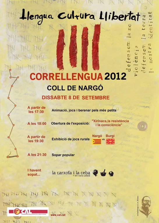 Coll de Nargó acull aquest dissabte el Correllengua 2012