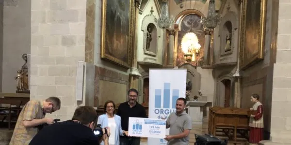 L’orgue de Valls ha completat més de la meitat de la seva campanya de mecenatge