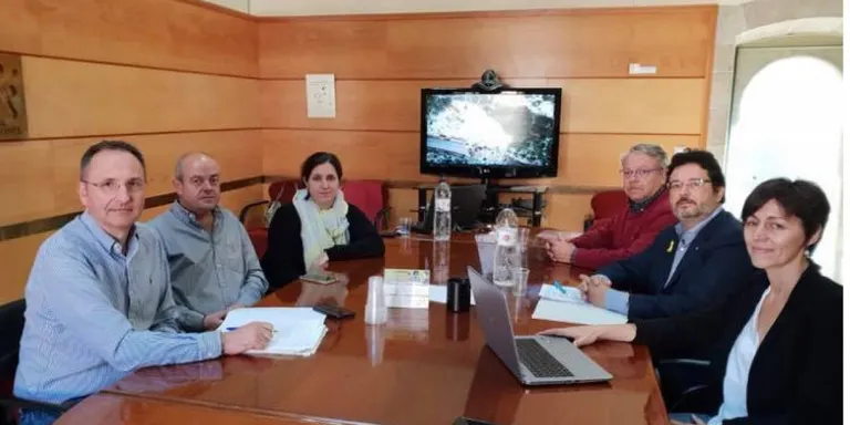 Reunió per estudiar les accions necessàries per reobrir la carretera d'accés al Port del Comte