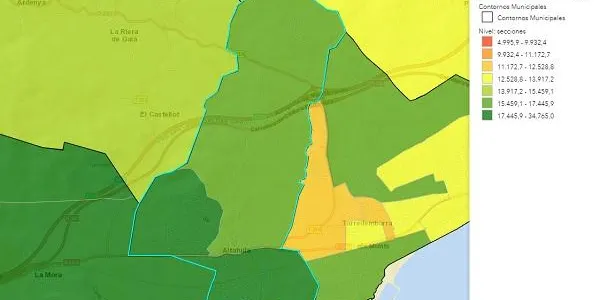 Altafulla és el municipi amb la renda per càpita més alta del Tarragonès i la cinquena de la demarcació