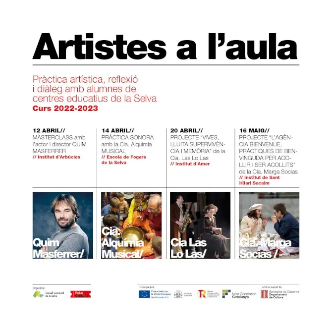 El Consell Comarcal presenta la 4ª edició d'Artistes a l'Aula