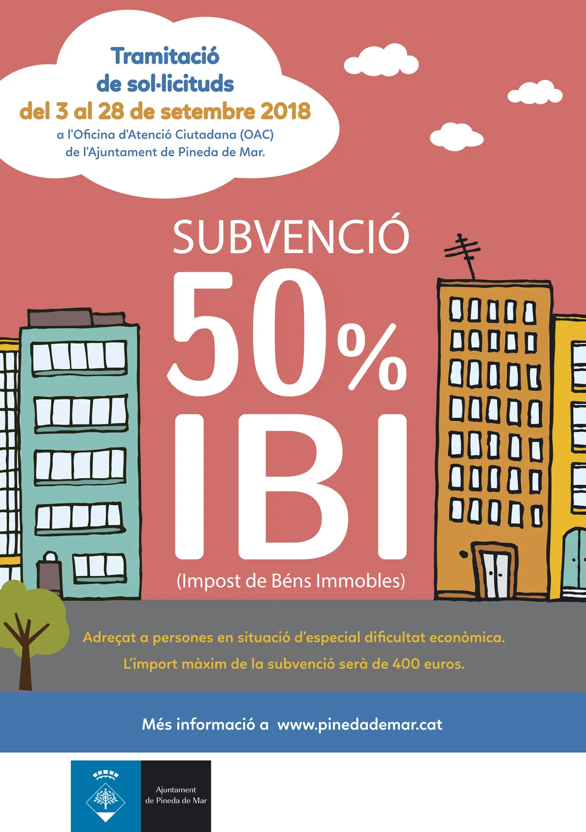 Fins aquest divendres podeu demanar la subvenció del 50% de l'IBI