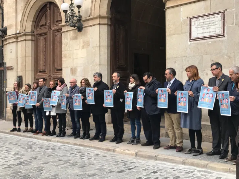 Mobilització a Valls en el  Dia Internacional de la Dona