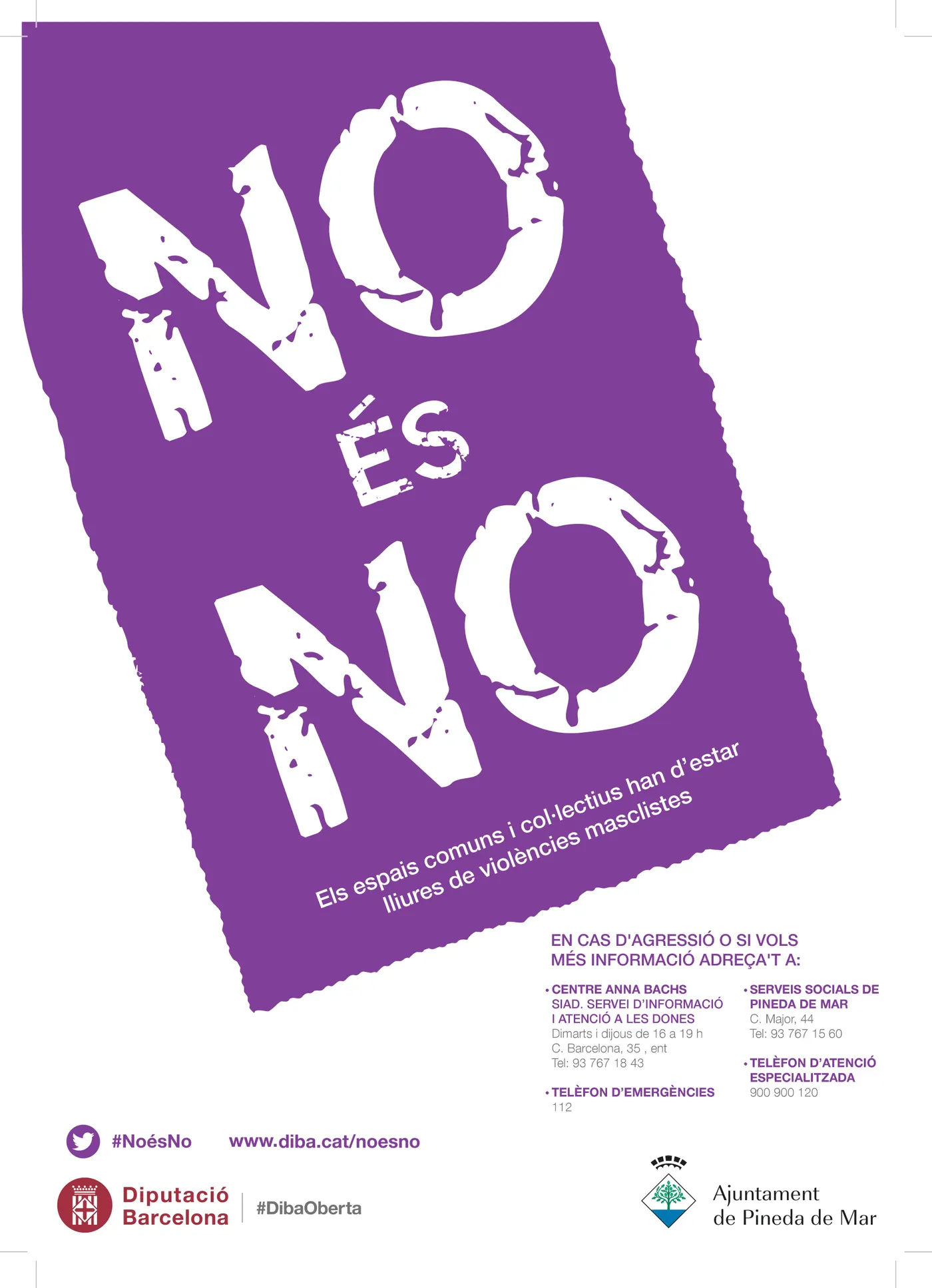 La campanya "No és No" arriba també a Pineda