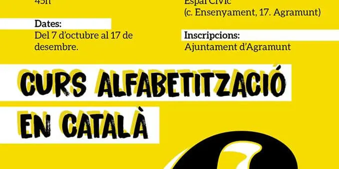 Nou curs d'alfabetització en català a Agramunt