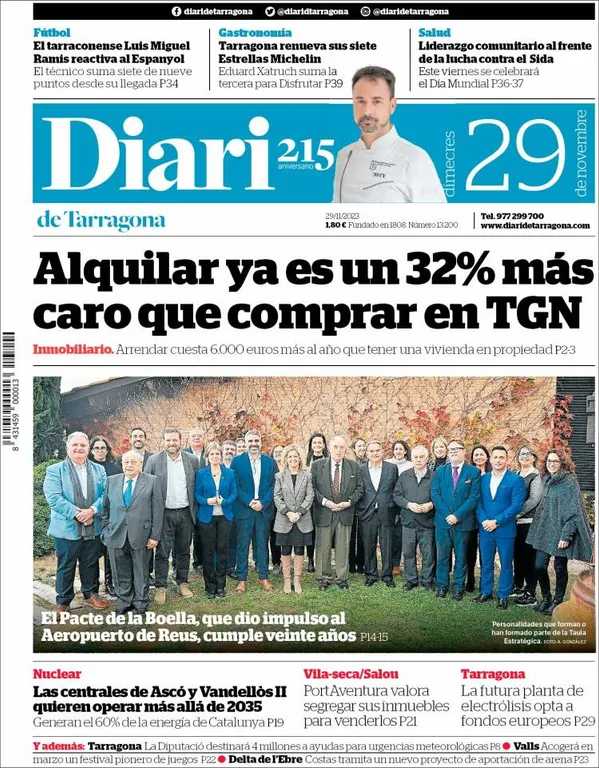 Cop d'ull als diaris d'aquest dimecres 29 de novembre
