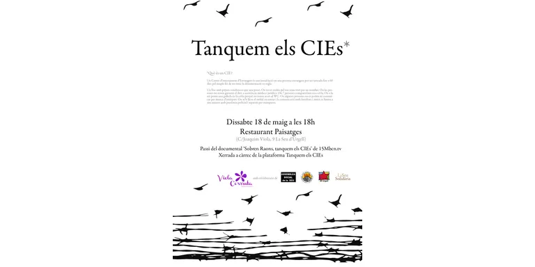 Xerrada informativa a la Seu sobre els Centres d'Internament d'Estrangers