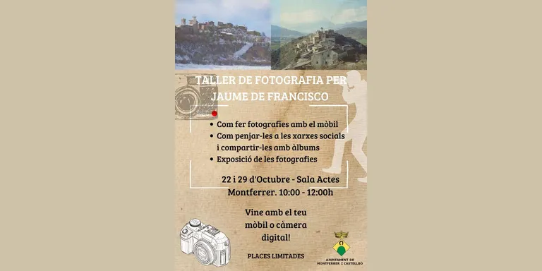 Taller de fotografia a Montferrer amb Jaume de Francisco