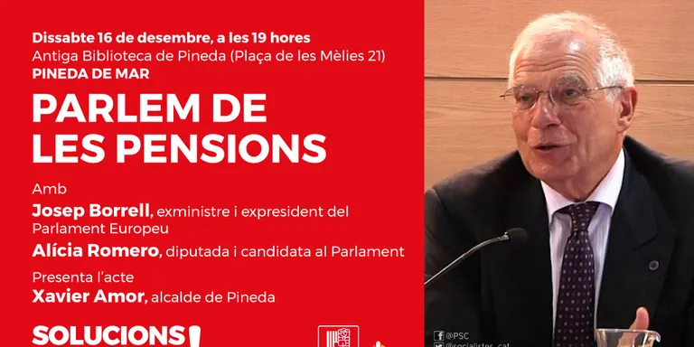 El PSC anuncia un acte amb Josep Borrell, Alícia Romero i Xavier Amor