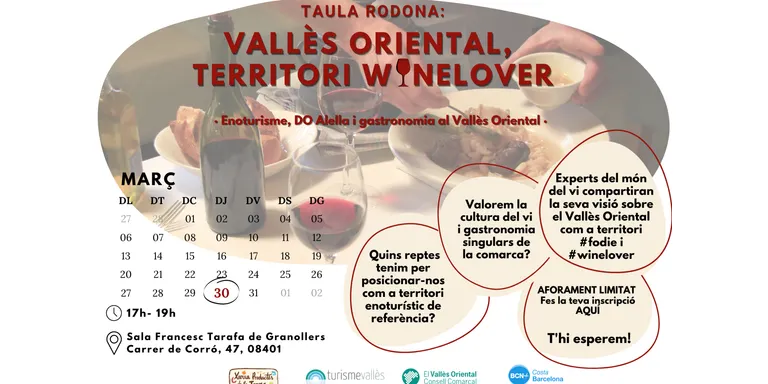 El Consell Comarcal organitza una trobada oberta al públic sobre enoturisme i gastronomia al Vallès Oriental