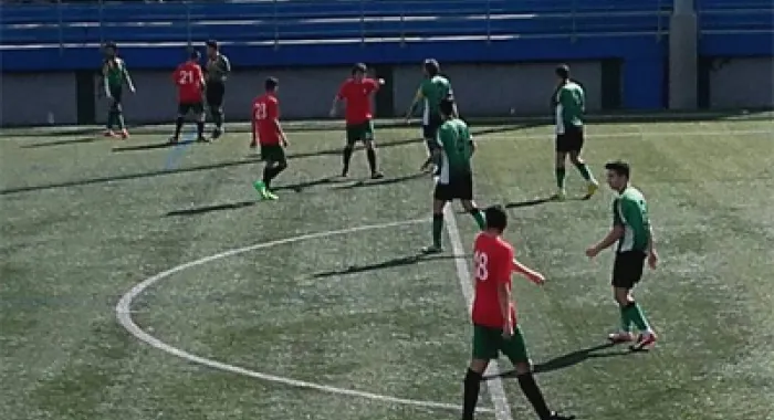 Moment del partit d'ahir (foto: CF Arenys)