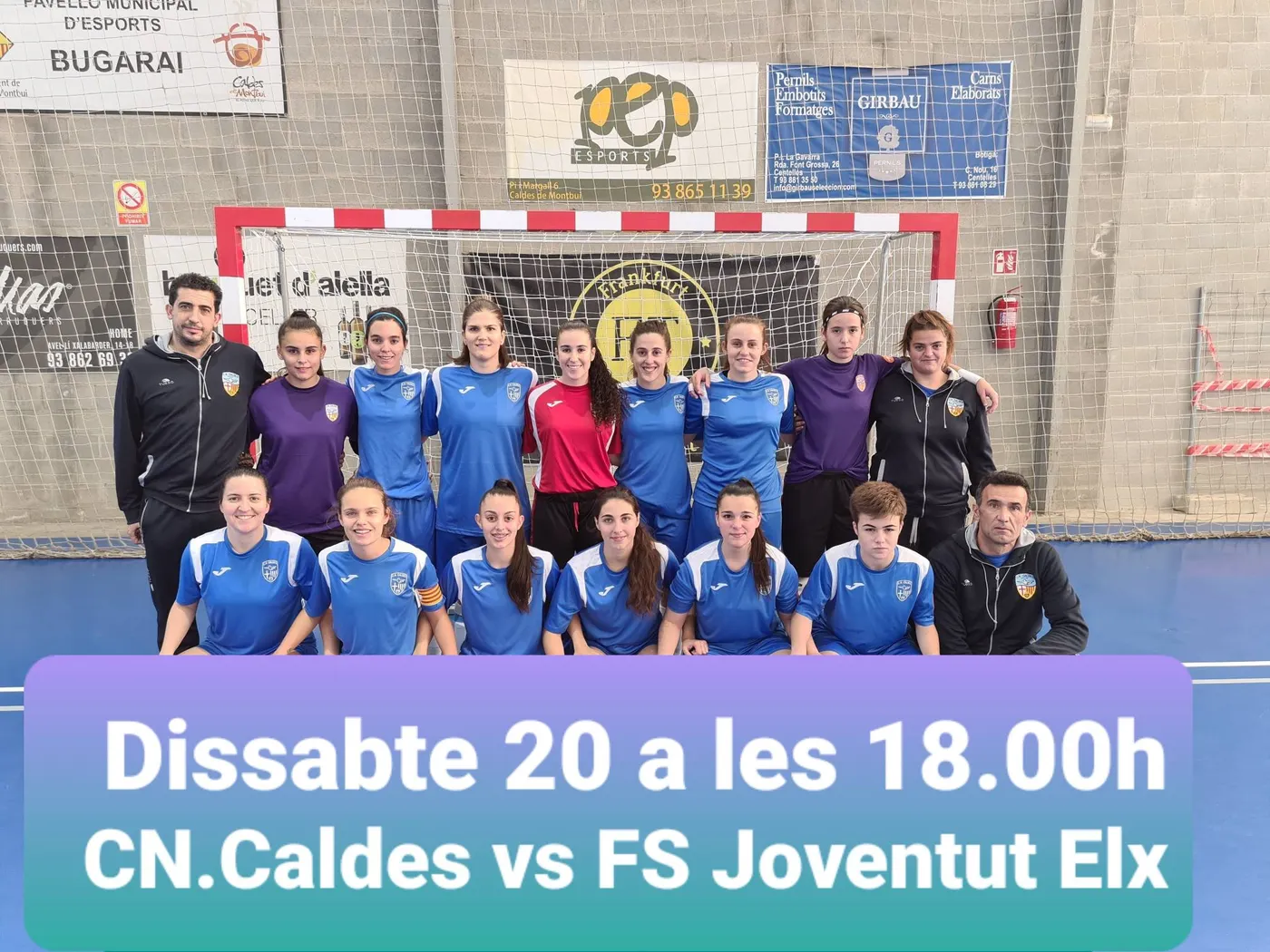 L’equip femení de futsal debuta a la fase d’ascens amb la visita de l’Elx