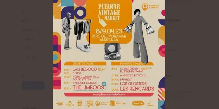 El menú musical del Pleamar Vintage Market d’Altafulla ja és públic
