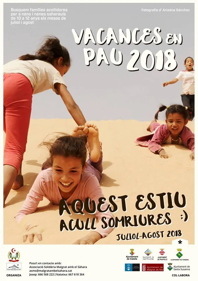 El projecte 'Vacances en Pau' necessita més famílies acollidores d'infants sahrauís