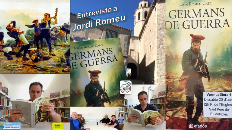 Entrevista a Jordi Romeu Carol presentant la seva darrera novel·la històrica “Germans de guerra”.