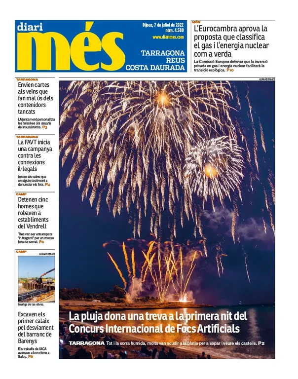 T'expliquem les portades dels diaris del territori d'aquest 7 de juliol