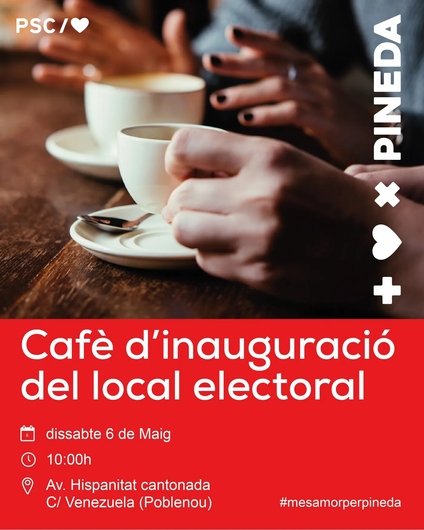 El PSC inaugura dissabte el seu local electoral