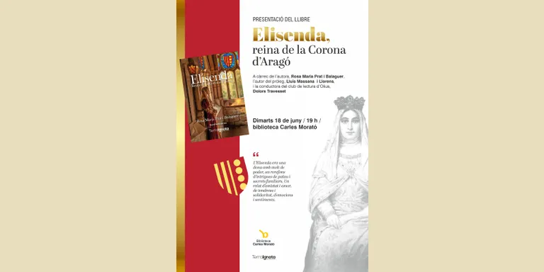 Rosa Maria Prat torna a Solsona per presentar el llibre "Elisenda, reina de la Corona d'Aragó"