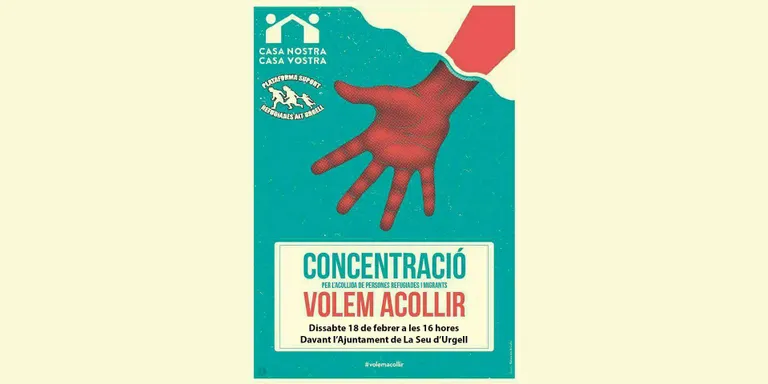 Concentracions a la Seu i Oliana per reivindicar l'acollida de persones refugiades i migrants