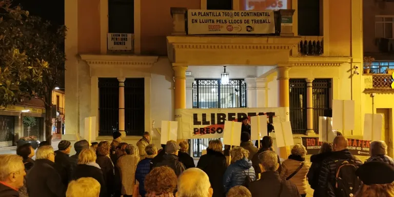Primera protesta de l'any per reclamar l'alliberament dels líders independentistes presos