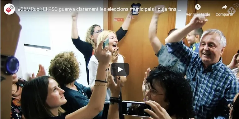 #26MRubí: El PSC guanya clarament les eleccions municipals i puja fins als 10 regidors