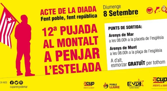 La CUP prepara un seguit d’actes entorn a la Diada