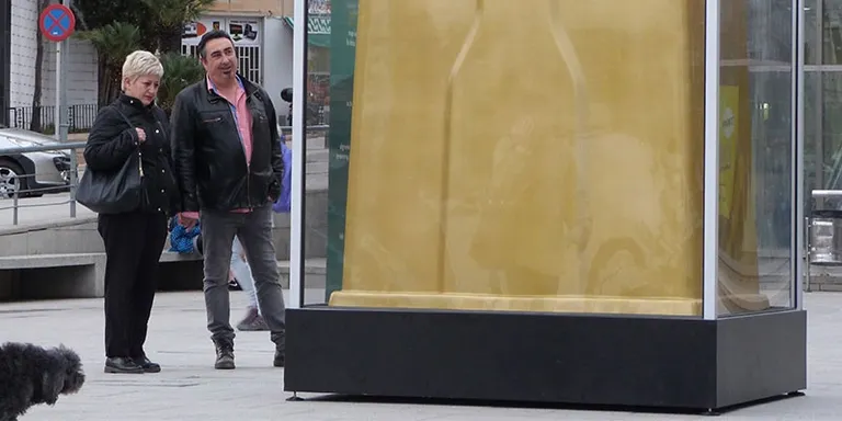 El Contenidor d'Or estarà instal.lat durant un mes a la plaça de la Nova Estació