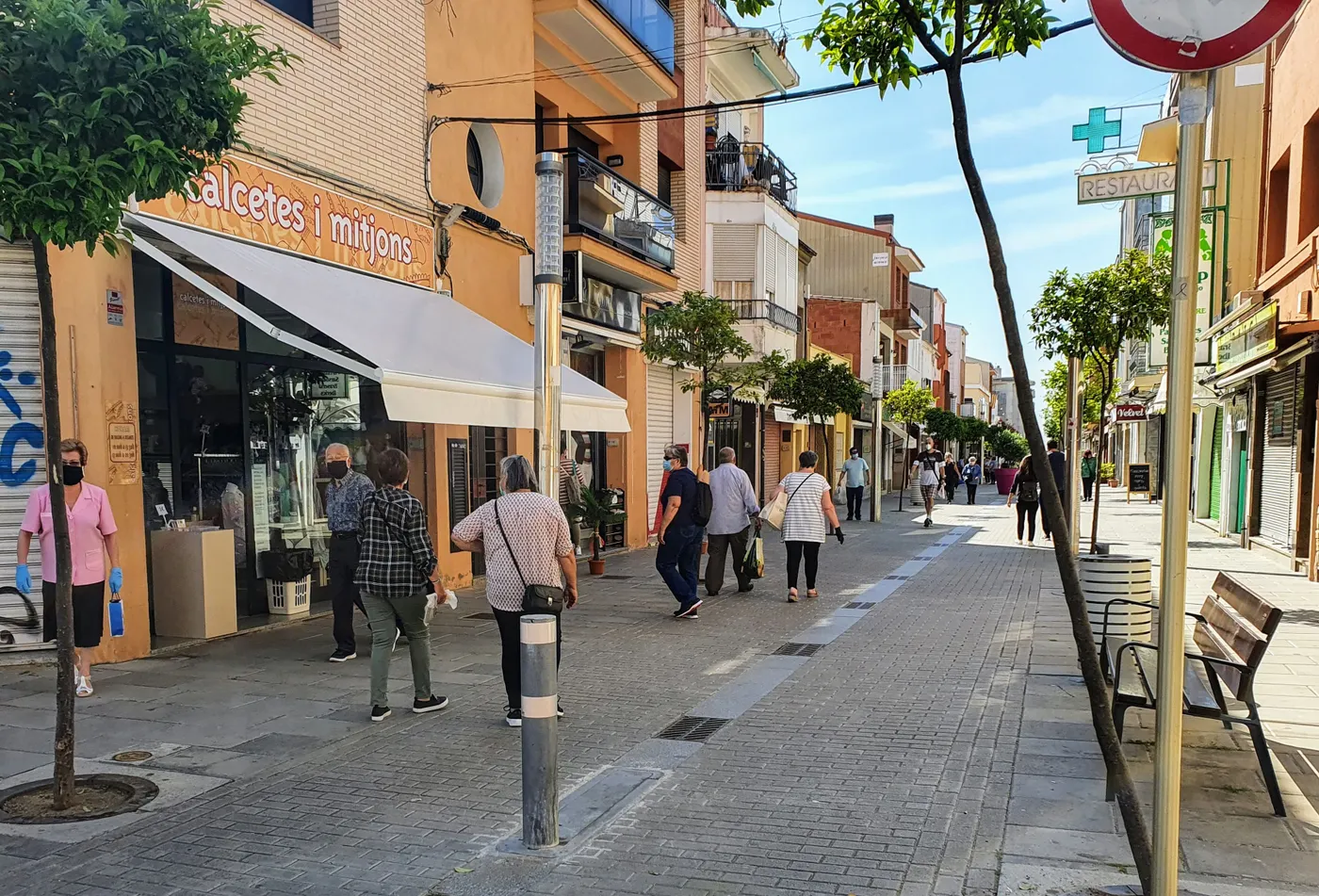 Gran esforç del comerç de Pineda per una reobertura segura i complint normativa