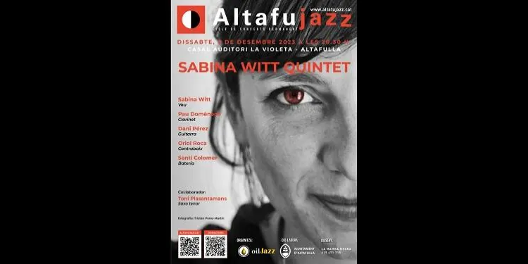 La veu sensual de Sabina Witt protagonitzarà un nou concert de l'Altafujazz, el pròxim 2 de desembre